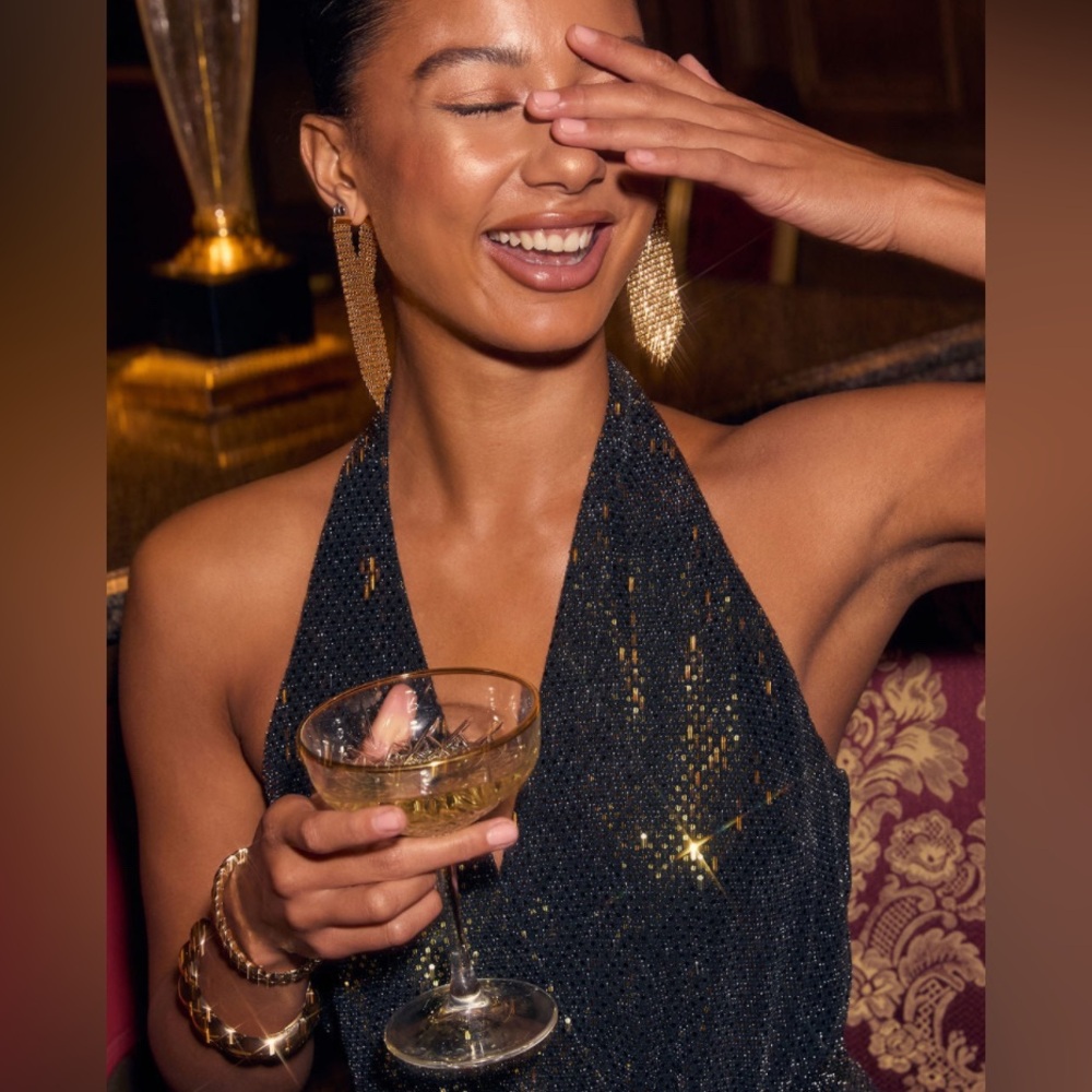 Vici Gold Dangle Statement Earrings - image 4